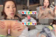 【無×すっぴん顔射】フィットネスウェアで着衣セックス、大量顔射‼　わんぱくちゃん